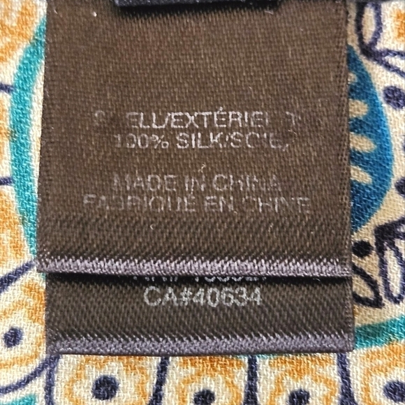 Marc Jacobs Floral and Paisley Print Ruffle Silk Dress in Cream and Green Size 6 - Picture 9 of 14